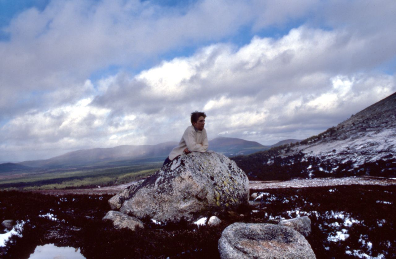 A very young me in the Cairngorms